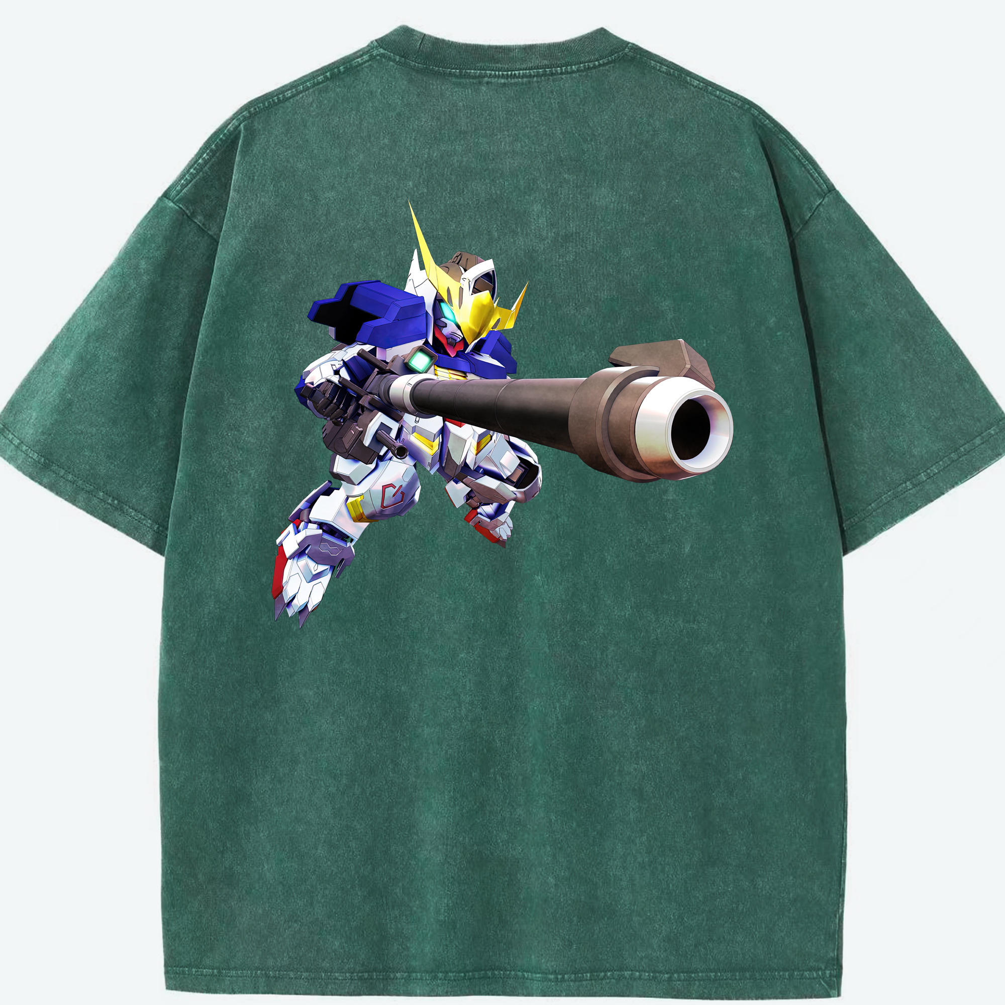 （画像用） 機動戦士ガンダム Mobile Suit Gundam 綿100% ヴィンテージ風 半袖Tシャツ（背面プリント）